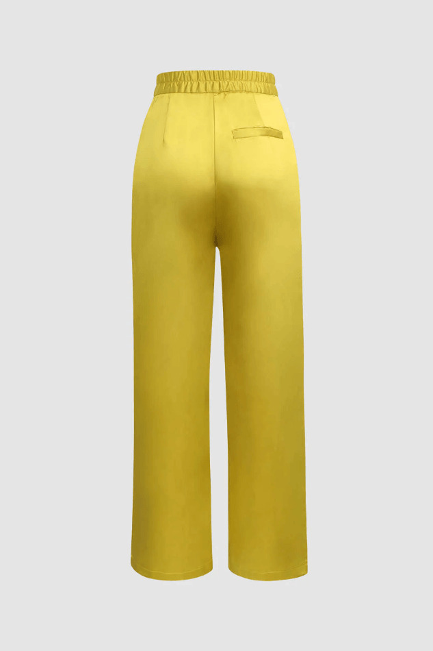 Y2K Aesthetic Cargo Skirt: Coquette Style Satin Elastic Waist Trousers