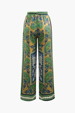 Y2K Aesthetic Cargo Skirt in Paisley Print for Women - Coquette Style Grunge Fashion