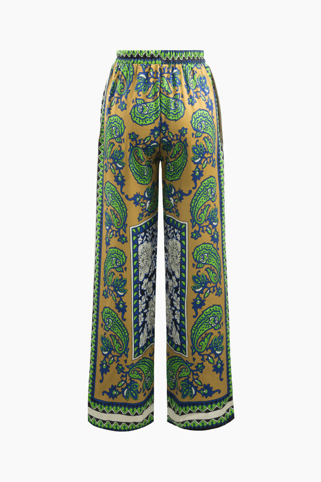 Y2K Aesthetic Cargo Skirt in Paisley Print for Women - Coquette Style Grunge Fashion
