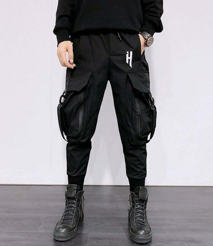 Y2K Aesthetic Cargo Skirt: Oversized Pocket Cargo Pants for Women - Coquette Fashion