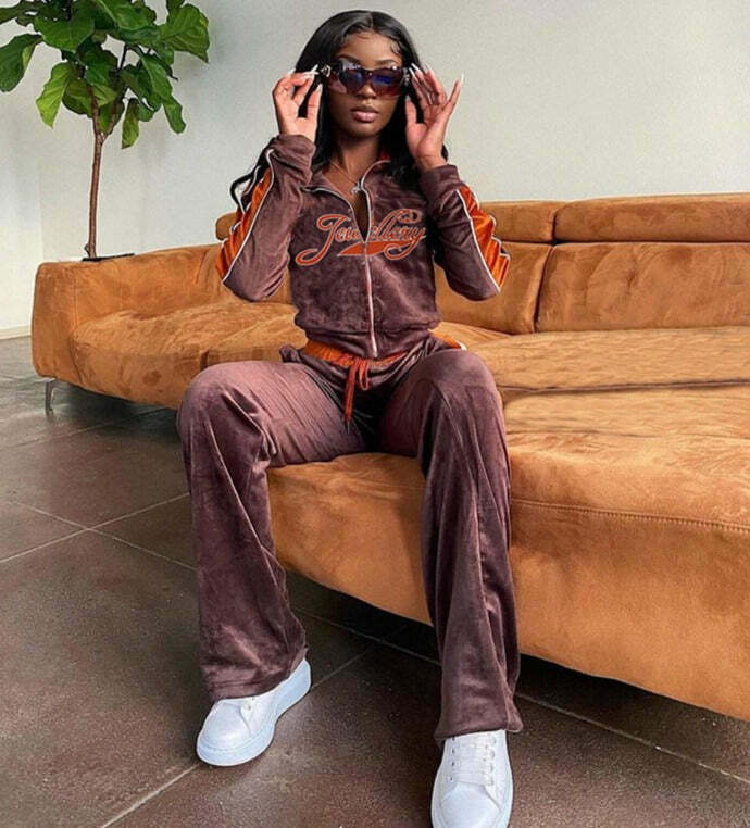 Y2K Aesthetic Cargo Skirt Set with Coquette Style Hoodie - Vintage Street Style Suit