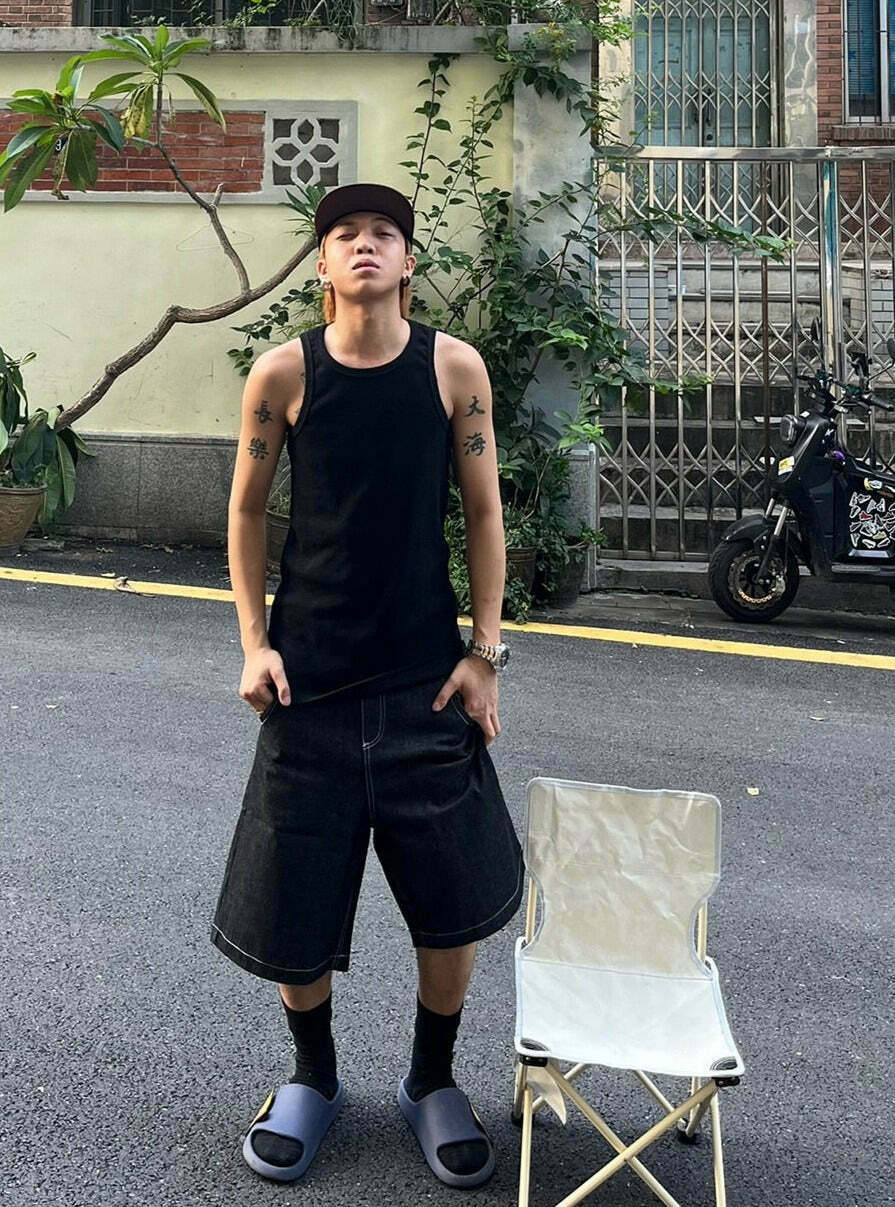 Y2K Aesthetic Cargo Skirt with Contrast Stitching - Coquette Grunge Fashion