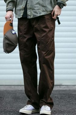 Y2K Aesthetic Cargo Skirt with Coquette Style and Grunge Vibes - Straight Leg Belted Workwear Pants
