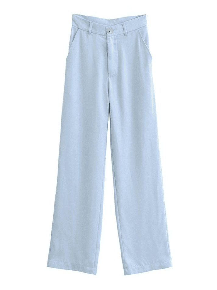 Y2K Aesthetic Cargo Skirt with Draped Straight Leg Tailored Pants