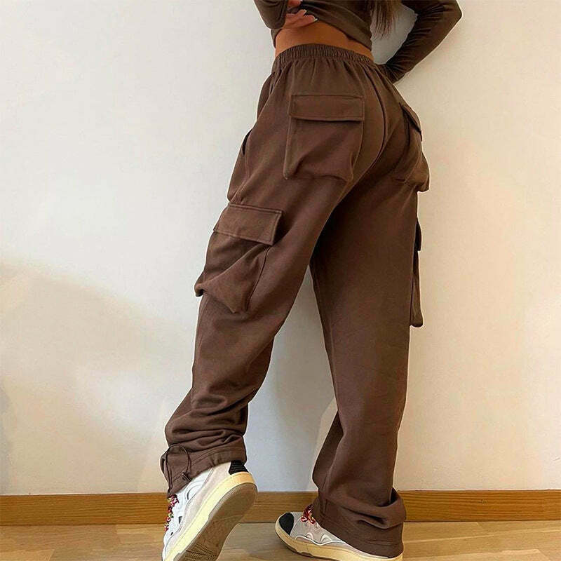 Y2K Aesthetic Cargo Skirt with Elastic Waist Straps and Drawstring - Coquette Grunge Fashion