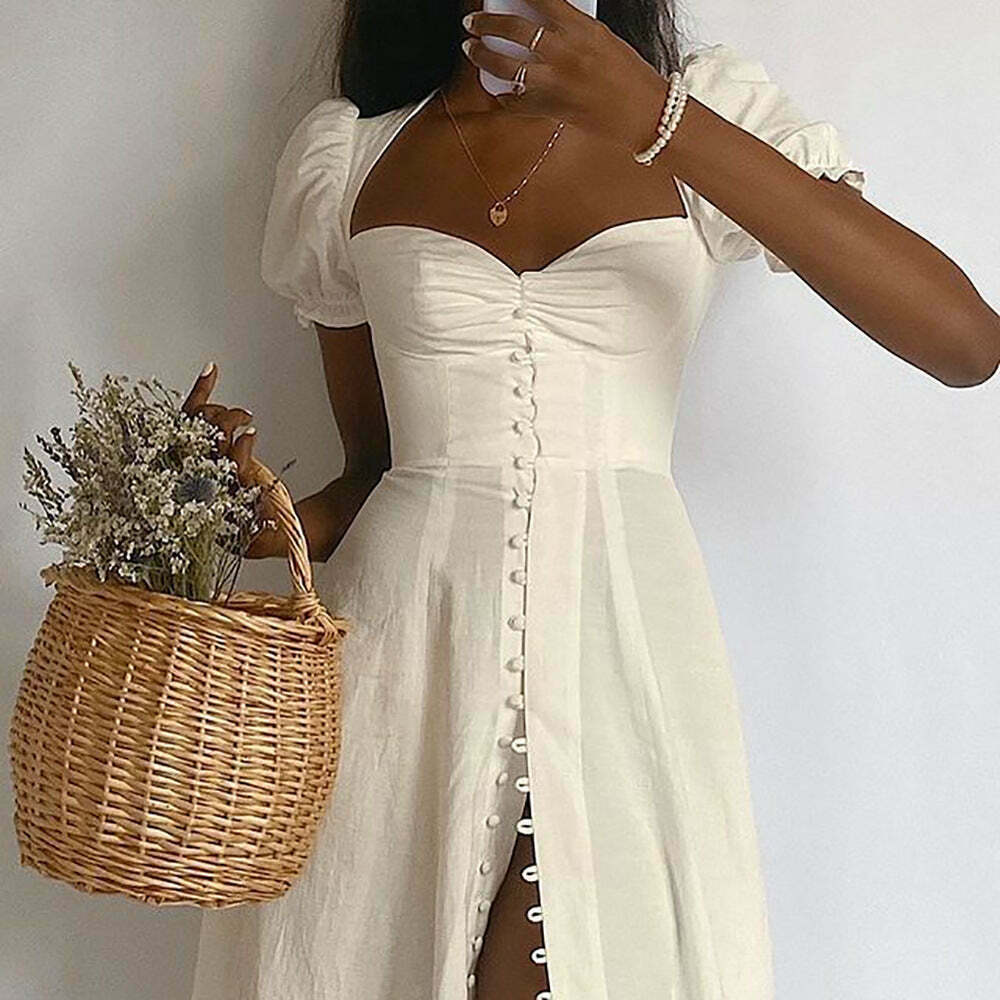 Y2K Aesthetic Cargo Skirt with High Slit - Coquette Style Grunge Fashion for Women