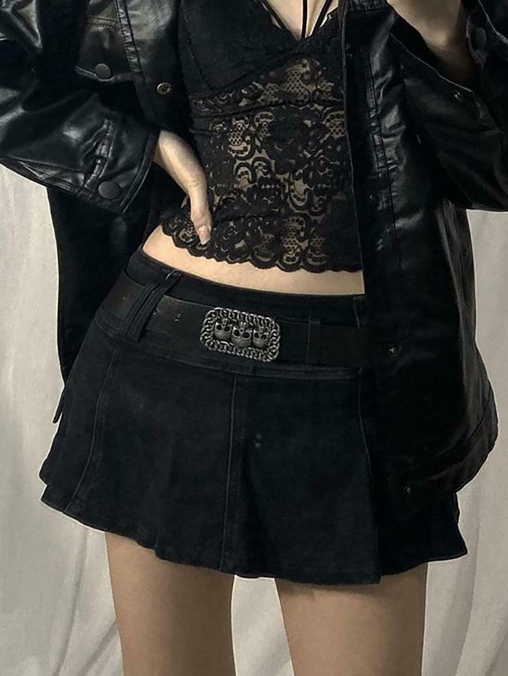Y2K Aesthetic Cargo Skirt with Inset Shorts for Women - Grunge Style Coquette Fashion