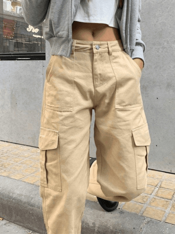 Y2K Aesthetic Cargo Skirt with Pocket Design for Women - Coquette Fashion Statement