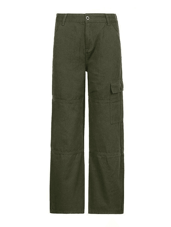 Y2K Aesthetic Cargo Skirt with Pocket Patches - Coquette Grunge Style for Women
