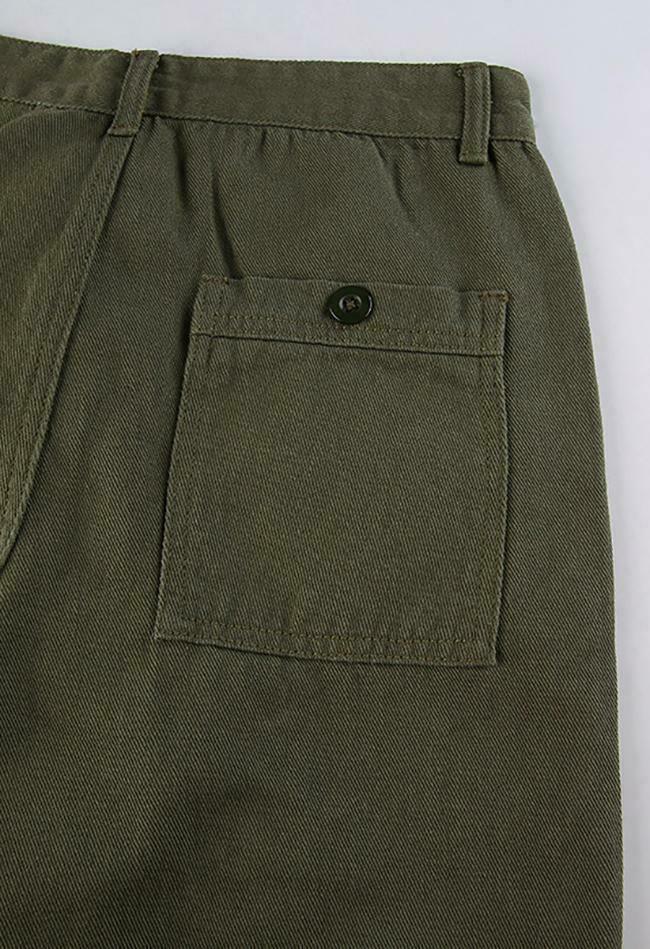 Y2K Aesthetic Cargo Skirt with Pocket Patches - Coquette Grunge Style for Women