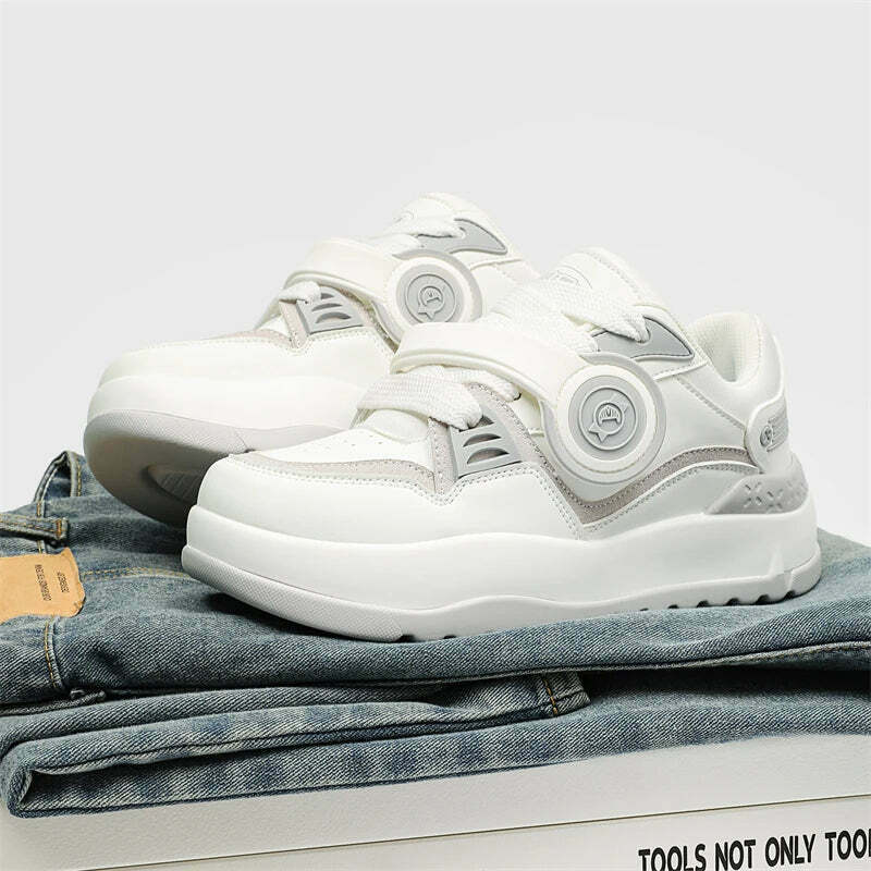 Y2K Aesthetic Chunky 'Headphones' Sneakers - Retro Coquette Style Women's Fashion