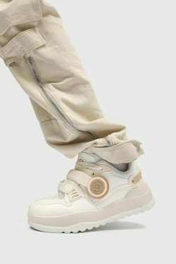 Y2K Aesthetic Chunky 'Headphones' Sneakers - Retro Coquette Style Women's Fashion