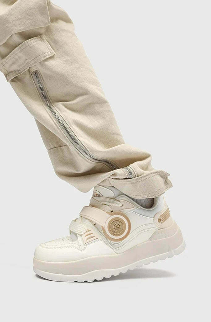Y2K Aesthetic Chunky 'Headphones' Sneakers - Retro Coquette Style Women's Fashion