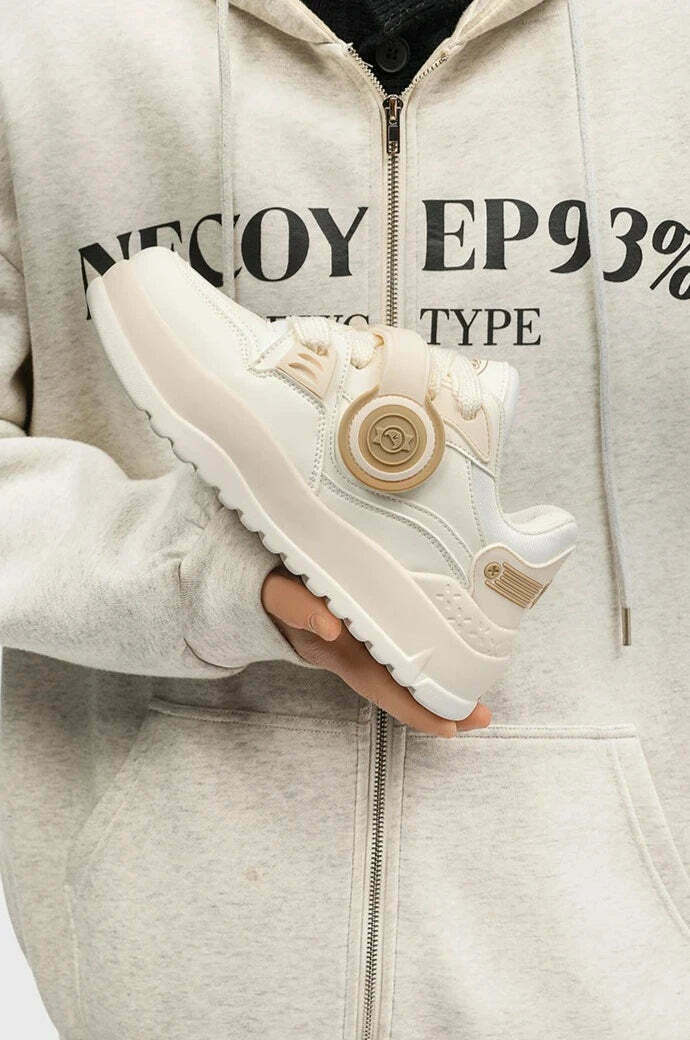 Y2K Aesthetic Chunky 'Headphones' Sneakers - Retro Coquette Style Women's Fashion