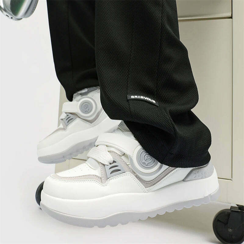 Y2K Aesthetic Chunky 'Headphones' Sneakers - Retro Coquette Style Women's Fashion
