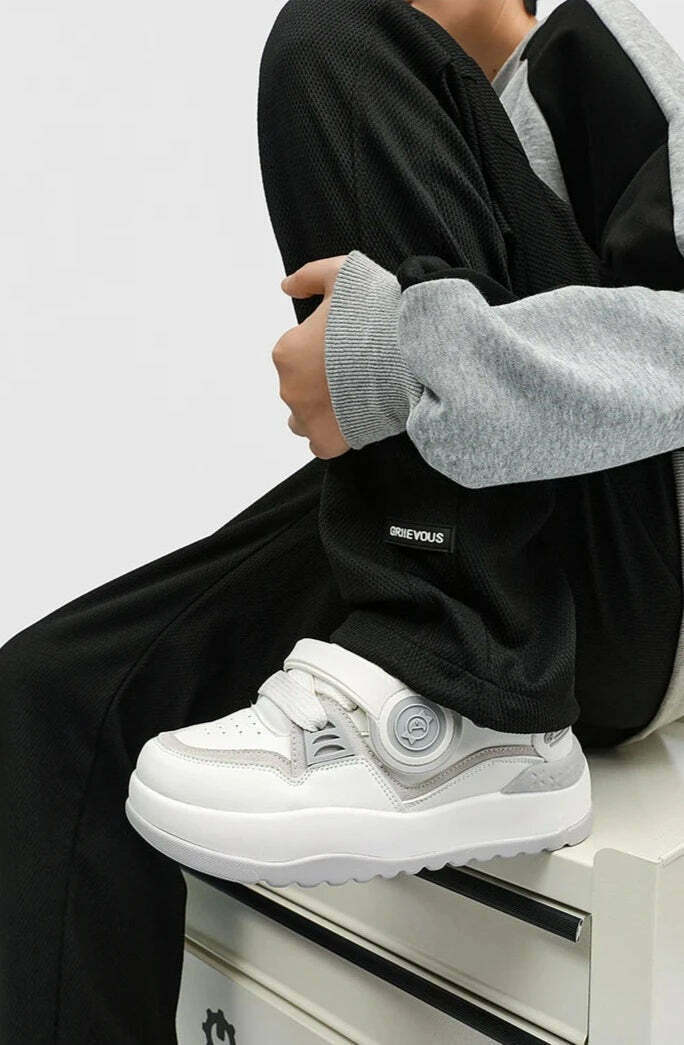 Y2K Aesthetic Chunky 'Headphones' Sneakers - Retro Coquette Style Women's Fashion