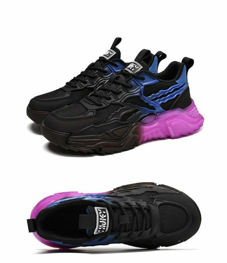 Y2K Aesthetic Chunky Sneakers: Coquette & Grunge Style Women's Fashion
