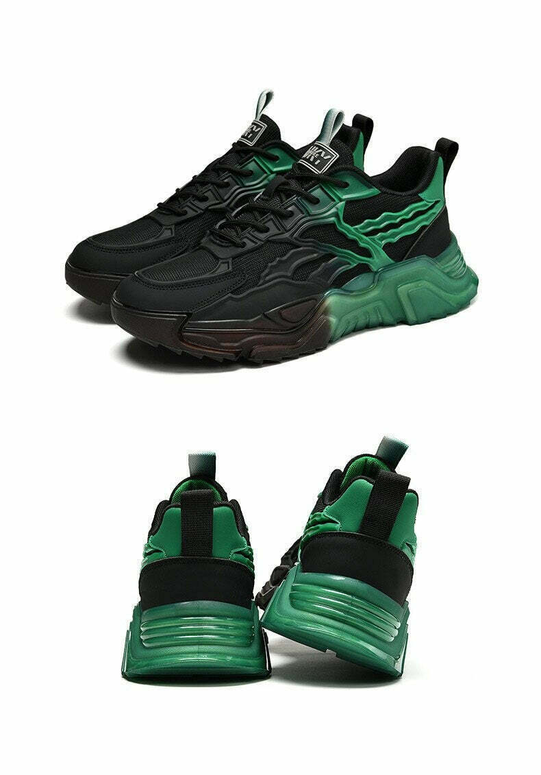 Y2K Aesthetic Chunky Sneakers: Coquette & Grunge Style Women's Fashion