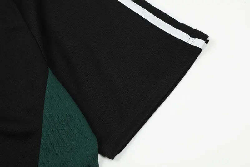 Y2K Aesthetic Circle Sports Polo Tee for Women - Coquette Grunge Style with Pastel Goth Vibes