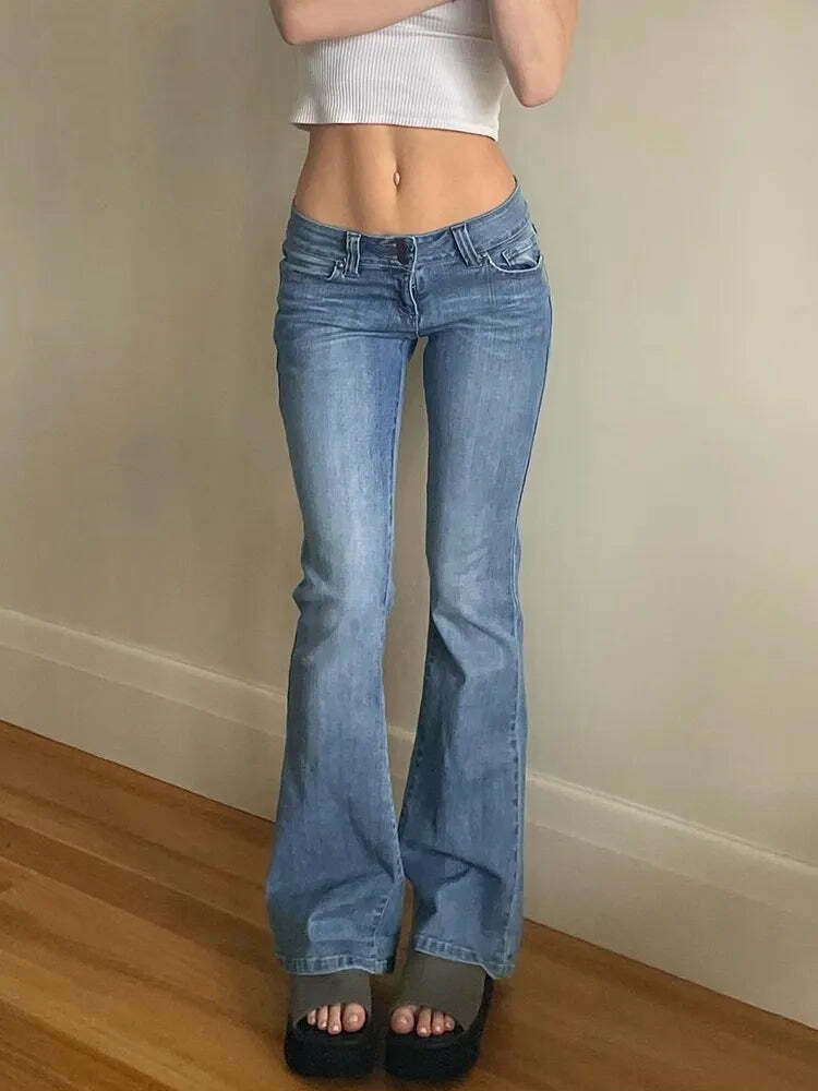 Y2K Aesthetic City Sculpt Boot Cut Jeans for Women - Coquette & Grunge Style Fashion