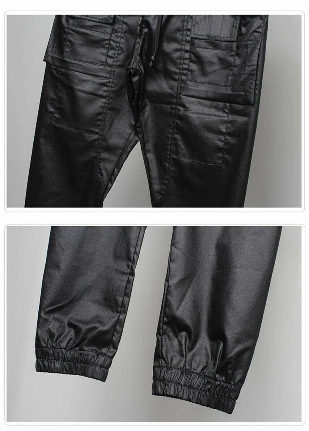 Y2K Aesthetic Coated Cargo Skirt for Women - Grunge Style Fashion with a Coquette Twist
