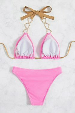 Y2K Aesthetic Coquette Backless Bikini - Sexy Love Jewelry for Women