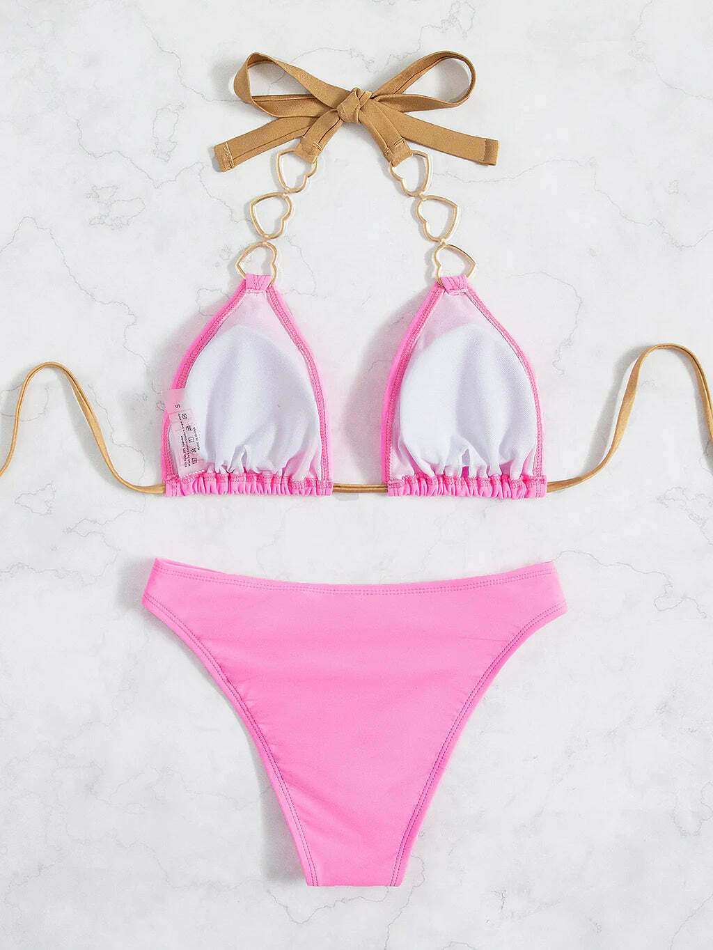 Y2K Aesthetic Coquette Backless Bikini - Sexy Love Jewelry for Women