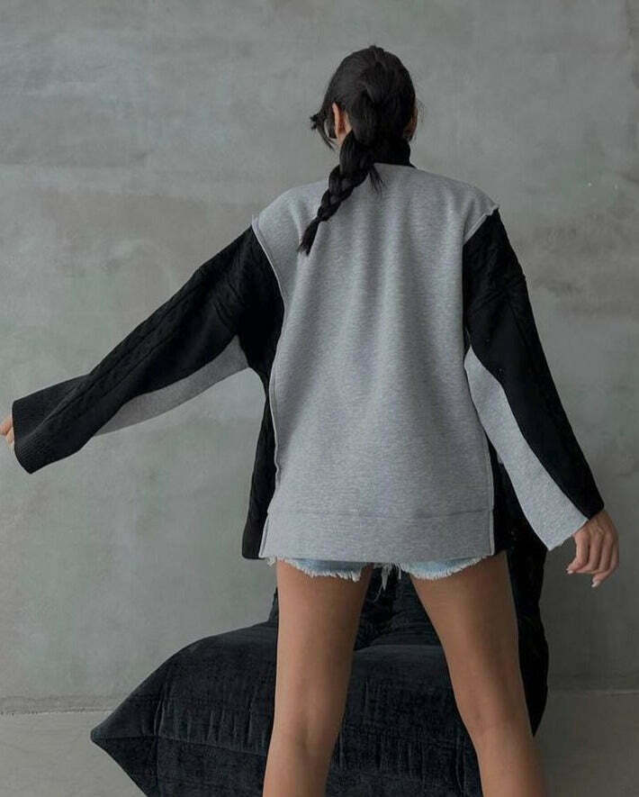 Y2K Aesthetic Coquette Cargo Skirt & Hoodie Set - Vintage Grunge Fashion
