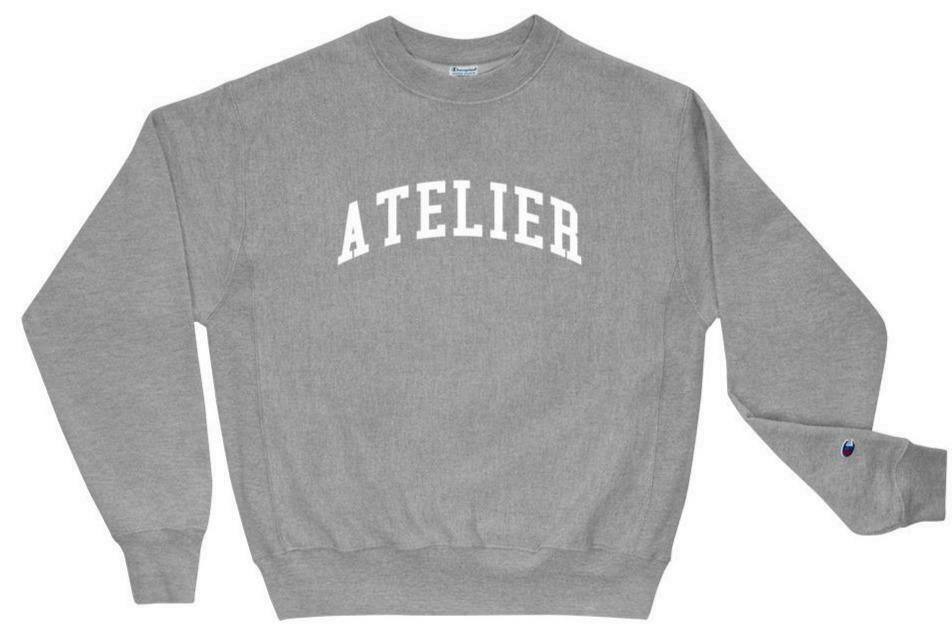 Y2K Aesthetic Coquette Style 'Atelier' Sweatshirt by AFFICIAL x CHAMPION