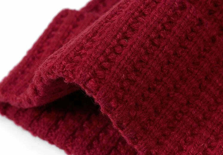 Y2K Aesthetic Coquette Style Beanie Hat for Women - Grunge, Pastel Goth, and Old Money Fashion