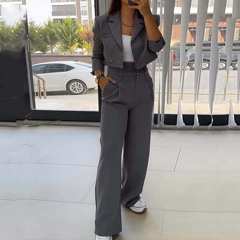 Y2K Aesthetic Coquette Style Cargo Skirt & Pant Suit Set - Grunge Fashion Women's Outfit