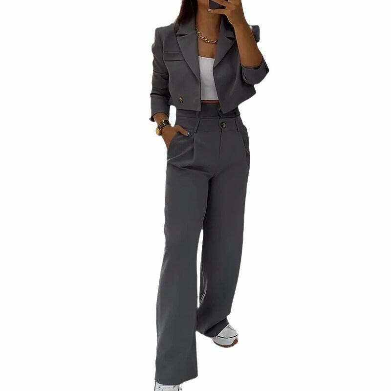 Y2K Aesthetic Coquette Style Cargo Skirt & Pant Suit Set - Grunge Fashion Women's Outfit