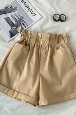 Y2K Aesthetic Coquette Style Cargo Skirt - Grunge Fashion Women's Elegant Cotton Shorts