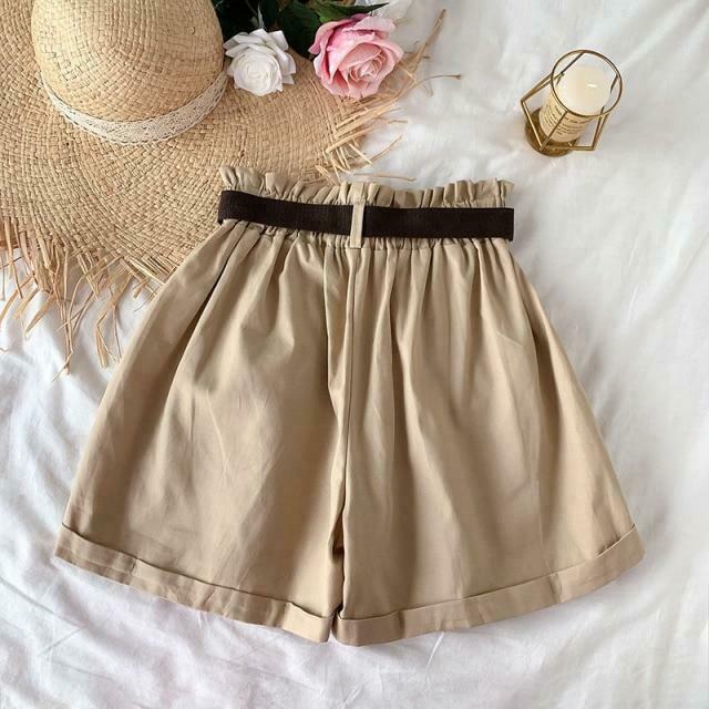 Y2K Aesthetic Coquette Style Cargo Skirt - Grunge Fashion Women's Elegant Cotton Shorts