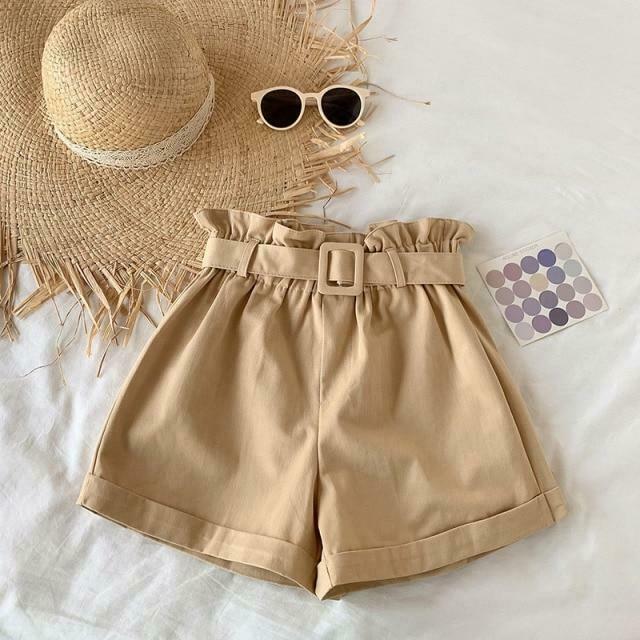 Y2K Aesthetic Coquette Style Cargo Skirt - Grunge Fashion Women's Elegant Cotton Shorts