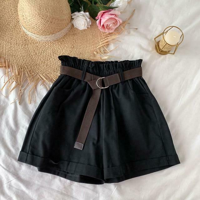 Y2K Aesthetic Coquette Style Cargo Skirt - Grunge Fashion Women's Elegant Cotton Shorts