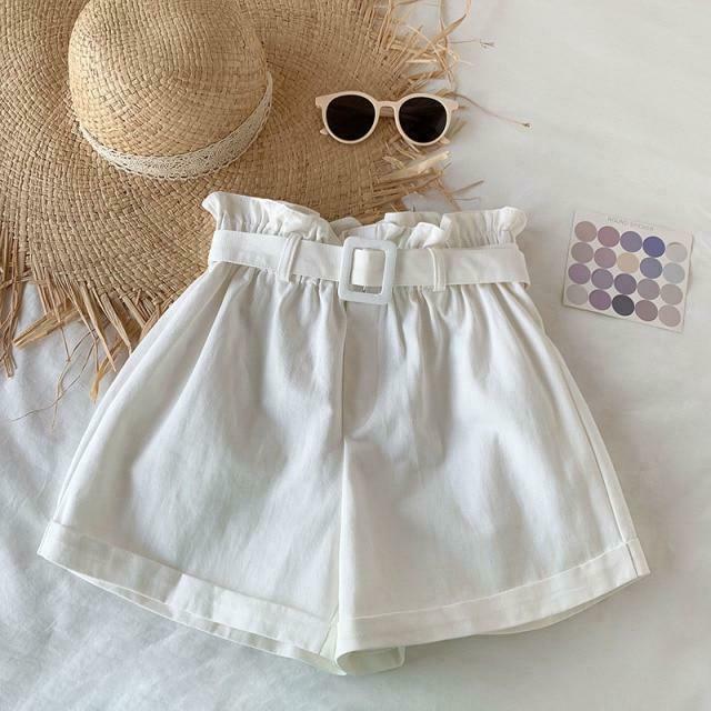Y2K Aesthetic Coquette Style Cargo Skirt - Grunge Fashion Women's Elegant Cotton Shorts