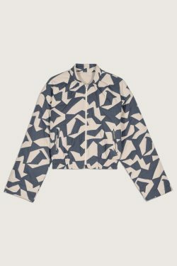 Y2K Aesthetic Coquette Style Cargo Skirt - Trendy Printed Cotton Short Jacket