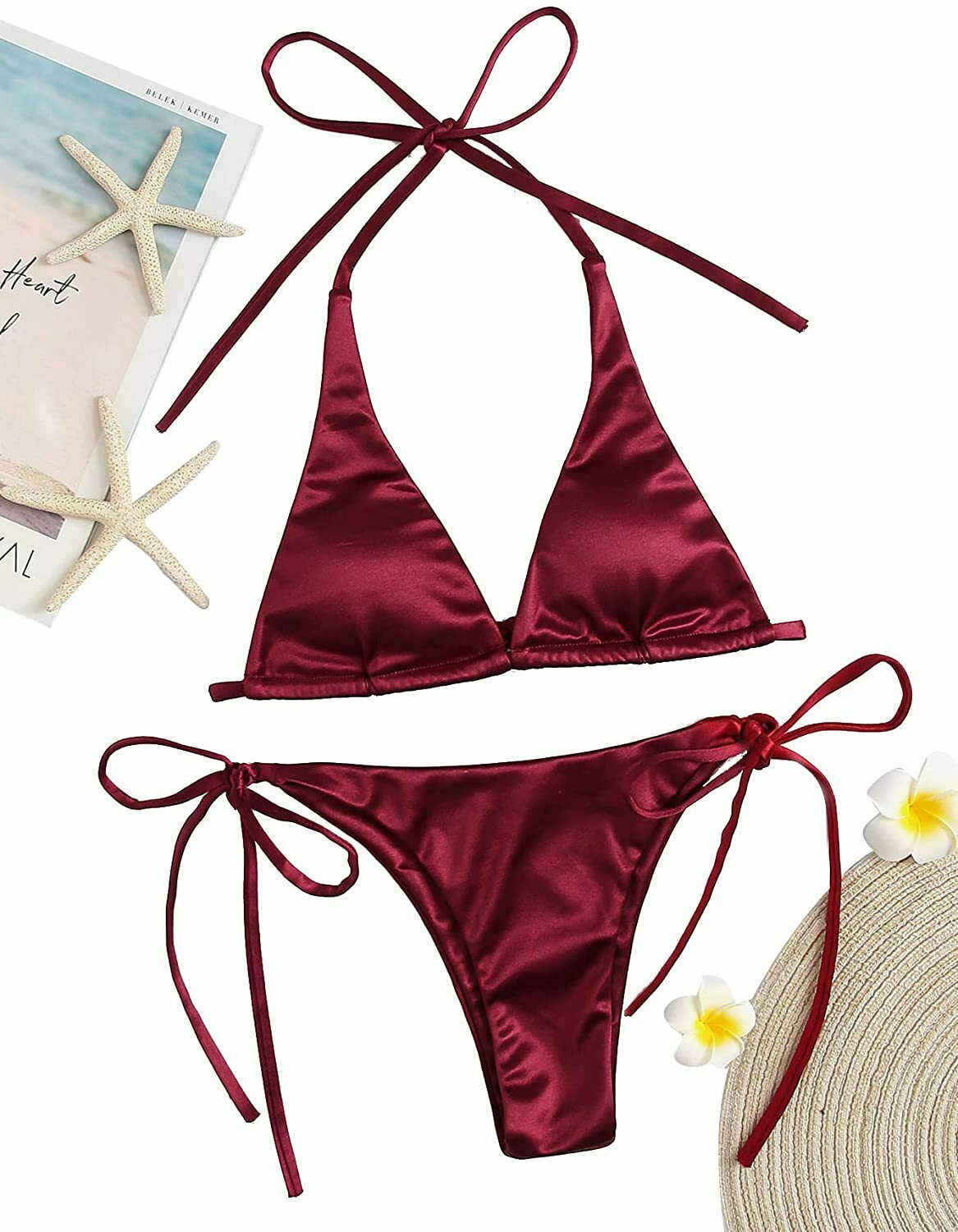 Y2K Aesthetic Coquette Style Cargo Skirt and Cute Tops Beach Suit Swimsuit