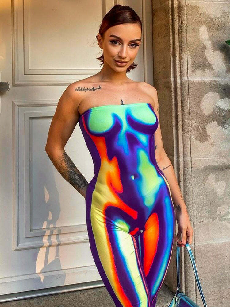 Y2K Aesthetic Coquette Style Cargo Skirt Jumpsuit for Women - Grunge Fashion with Pastel Goth Vibes
