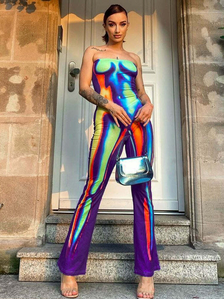 Y2K Aesthetic Coquette Style Cargo Skirt Jumpsuit for Women - Grunge Fashion with Pastel Goth Vibes