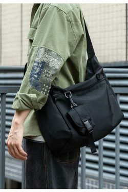 Y2K Aesthetic Coquette Style Cargo Skirt Messenger Bag for Women - Water-Resistant & Fashionable