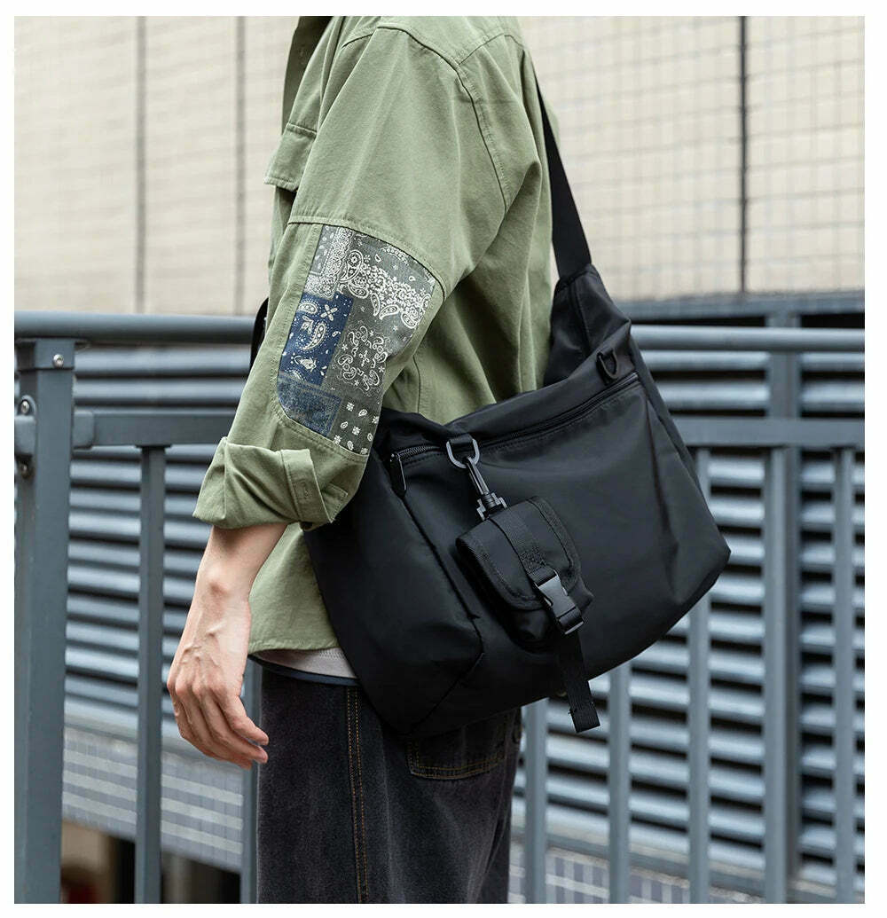 Y2K Aesthetic Coquette Style Cargo Skirt Messenger Bag for Women - Water-Resistant & Fashionable