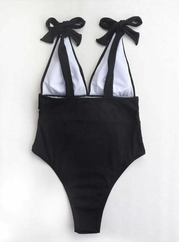 Y2K Aesthetic Coquette Style Cargo Skirt Swimsuit for Women