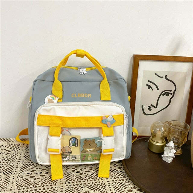 Y2K Aesthetic Coquette Style Cute Bear Backpack with Multi Pockets