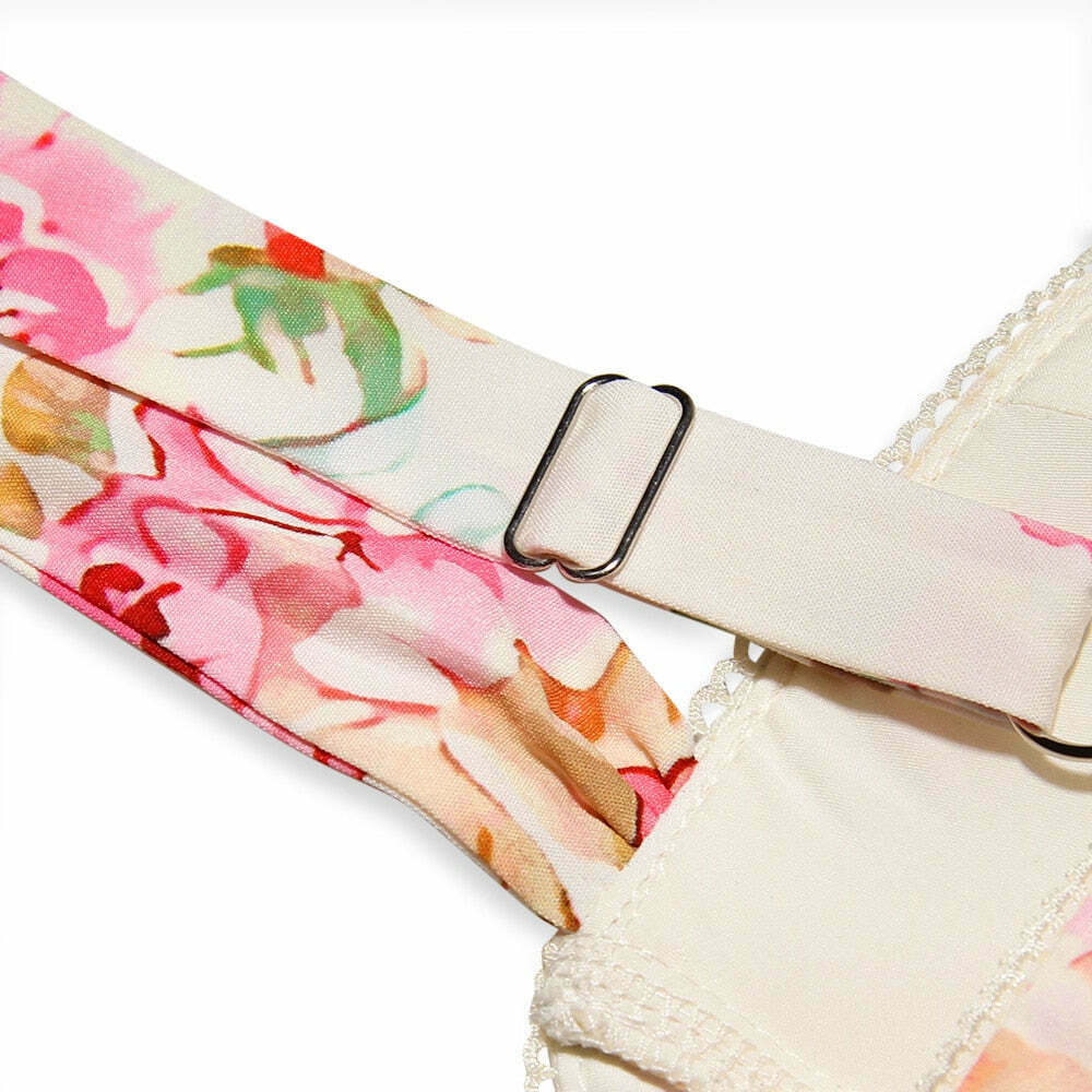 Y2K Aesthetic Coquette Style Floral Midi Dress for Women - Vintage Inspired Fashion