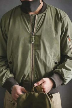 Y2K Aesthetic Coquette Style Grunge Fashion Cargo Skirt Hoodie - MA-1 Flight Jacket