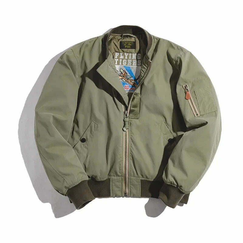 Y2K Aesthetic Coquette Style Grunge Fashion Cargo Skirt Hoodie - MA-1 Flight Jacket