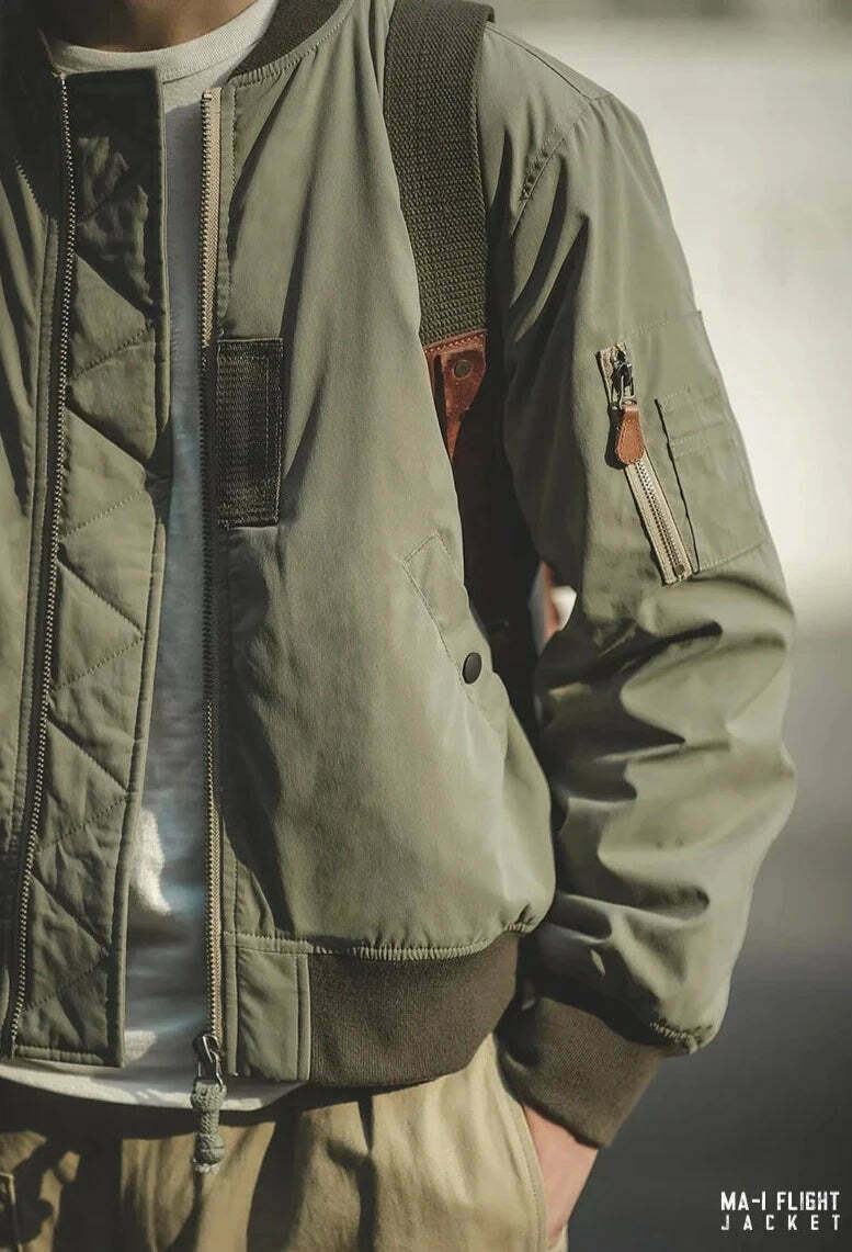 Y2K Aesthetic Coquette Style Grunge Fashion Cargo Skirt Hoodie - MA-1 Flight Jacket