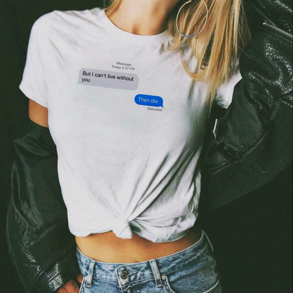 Y2K Aesthetic Coquette Style Grunge Hoodie - Can't Live Without You